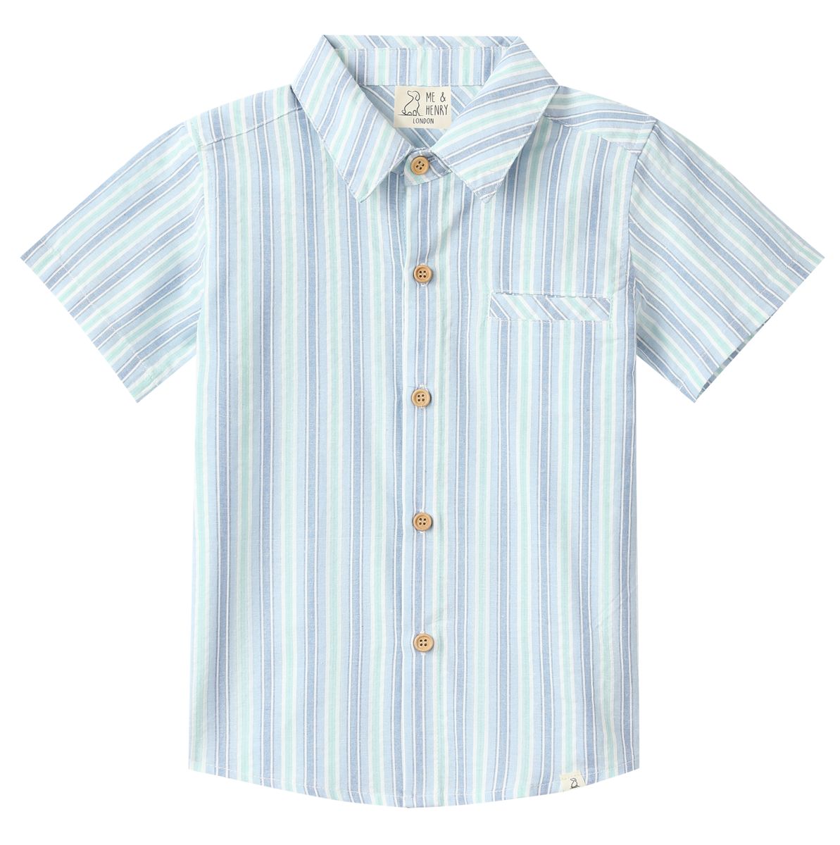 NEWPORT Chambray/Mint Stripe Shirt - Joy