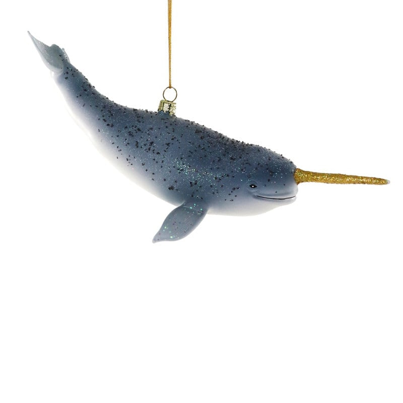 North Pole Narwhal Ornament - Joy