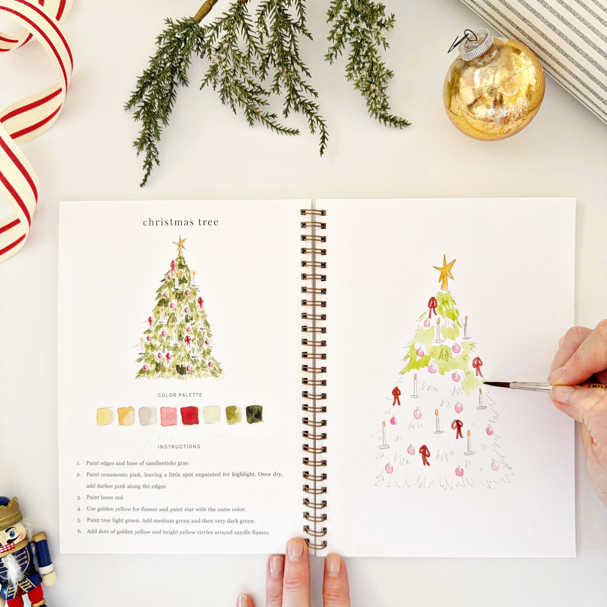 Nutcracker Watercolor Workbook - Joy
