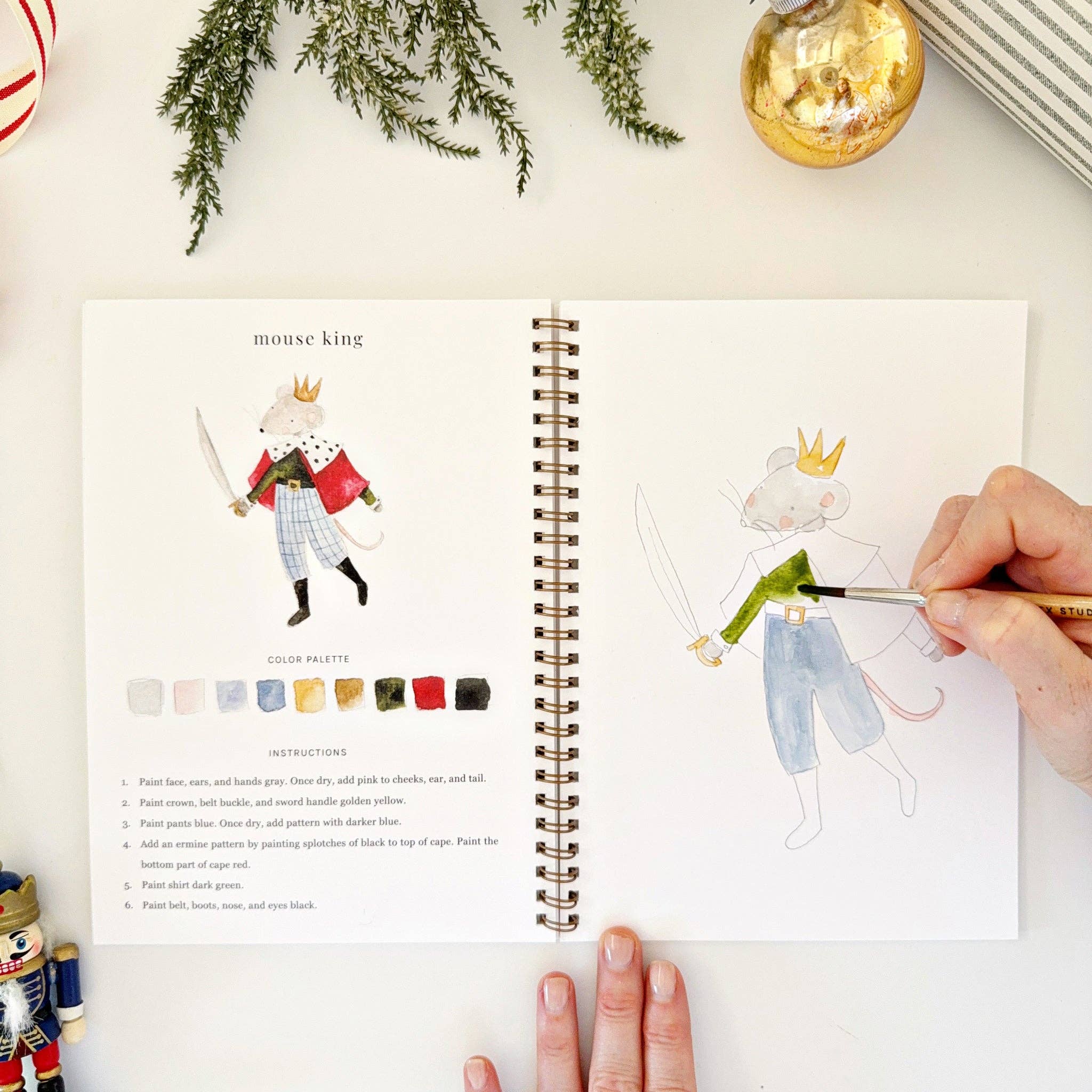 Nutcracker Watercolor Workbook - Joy