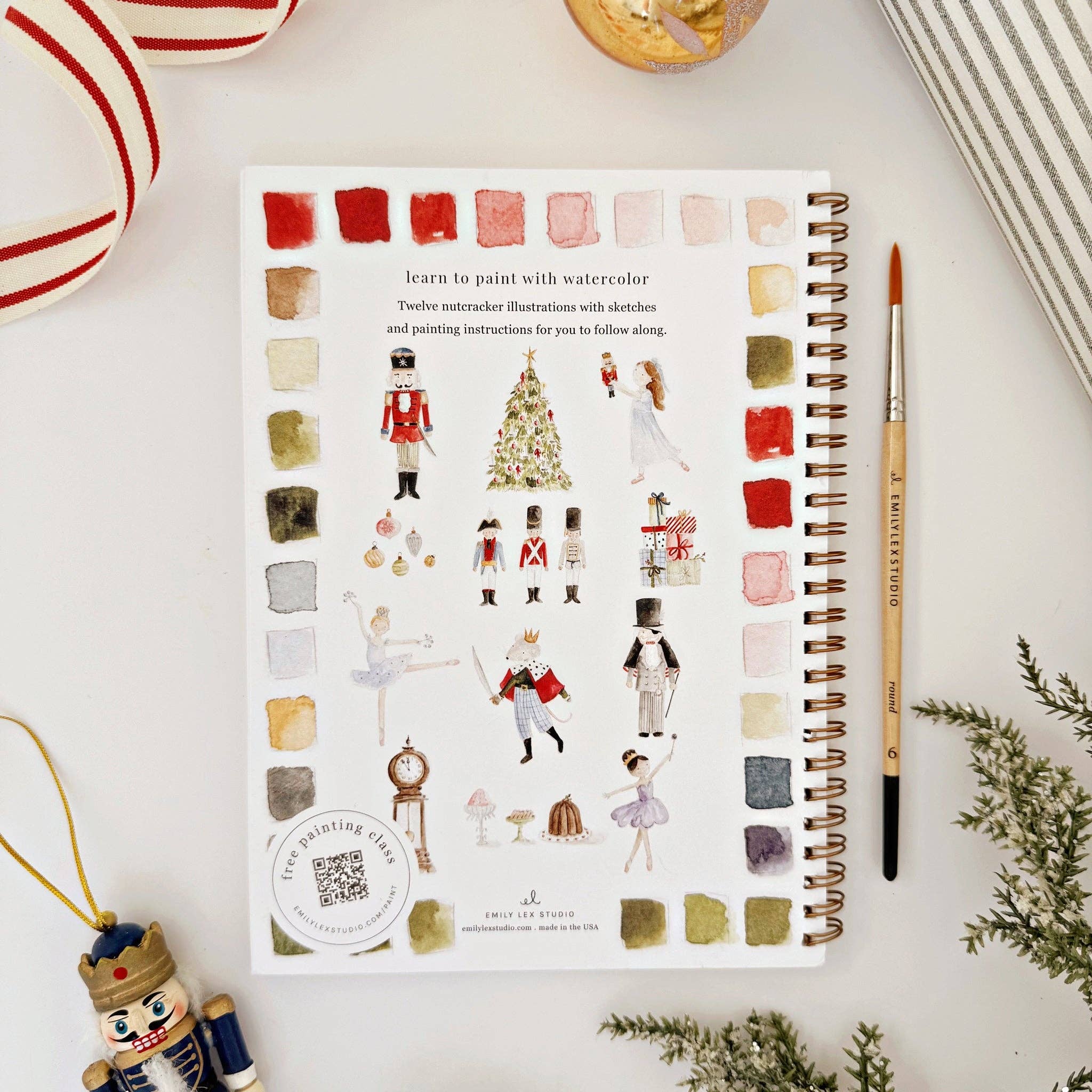 Nutcracker Watercolor Workbook - Joy