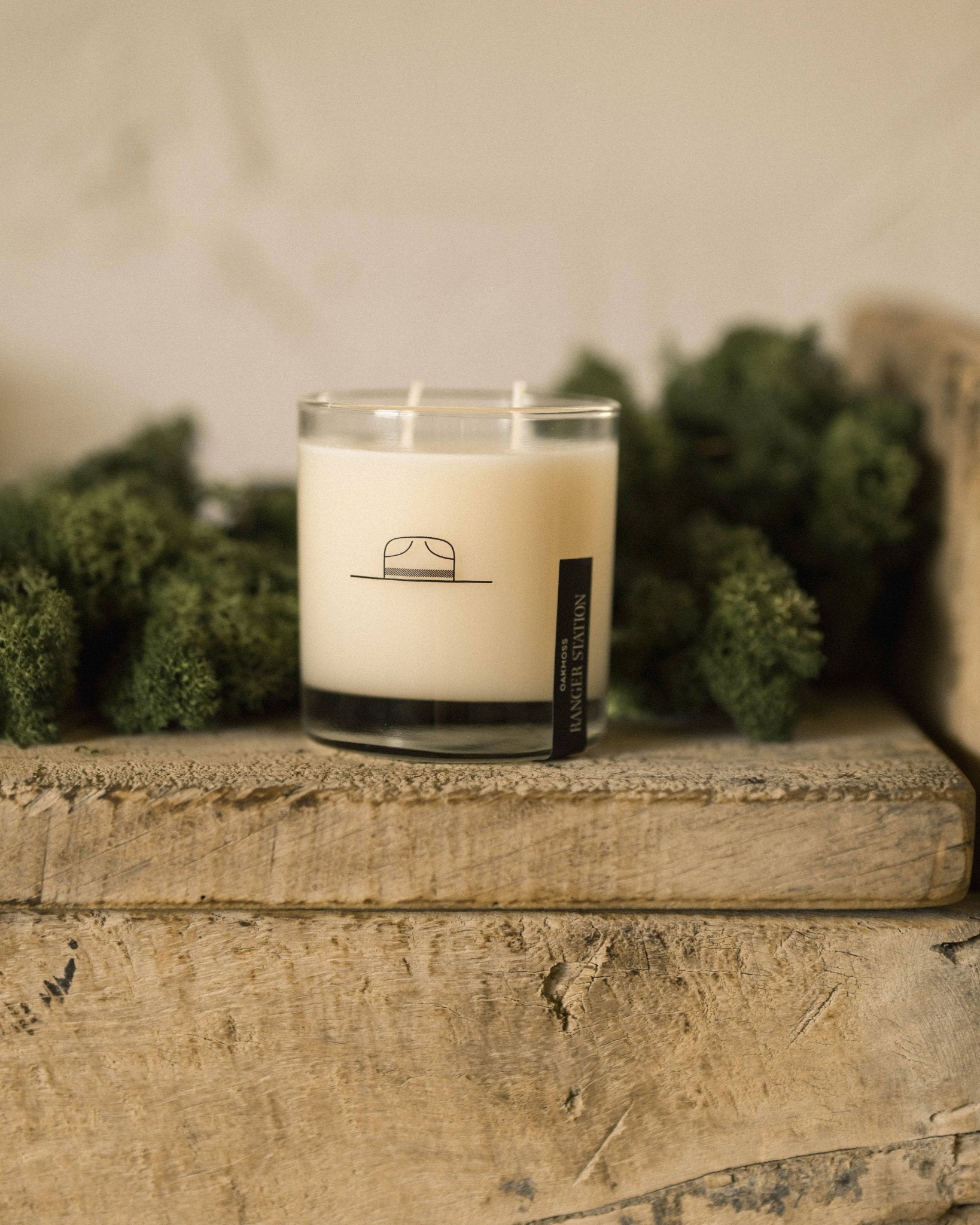 Oakmoss Candle: 11 oz Rocks Glass - Joy