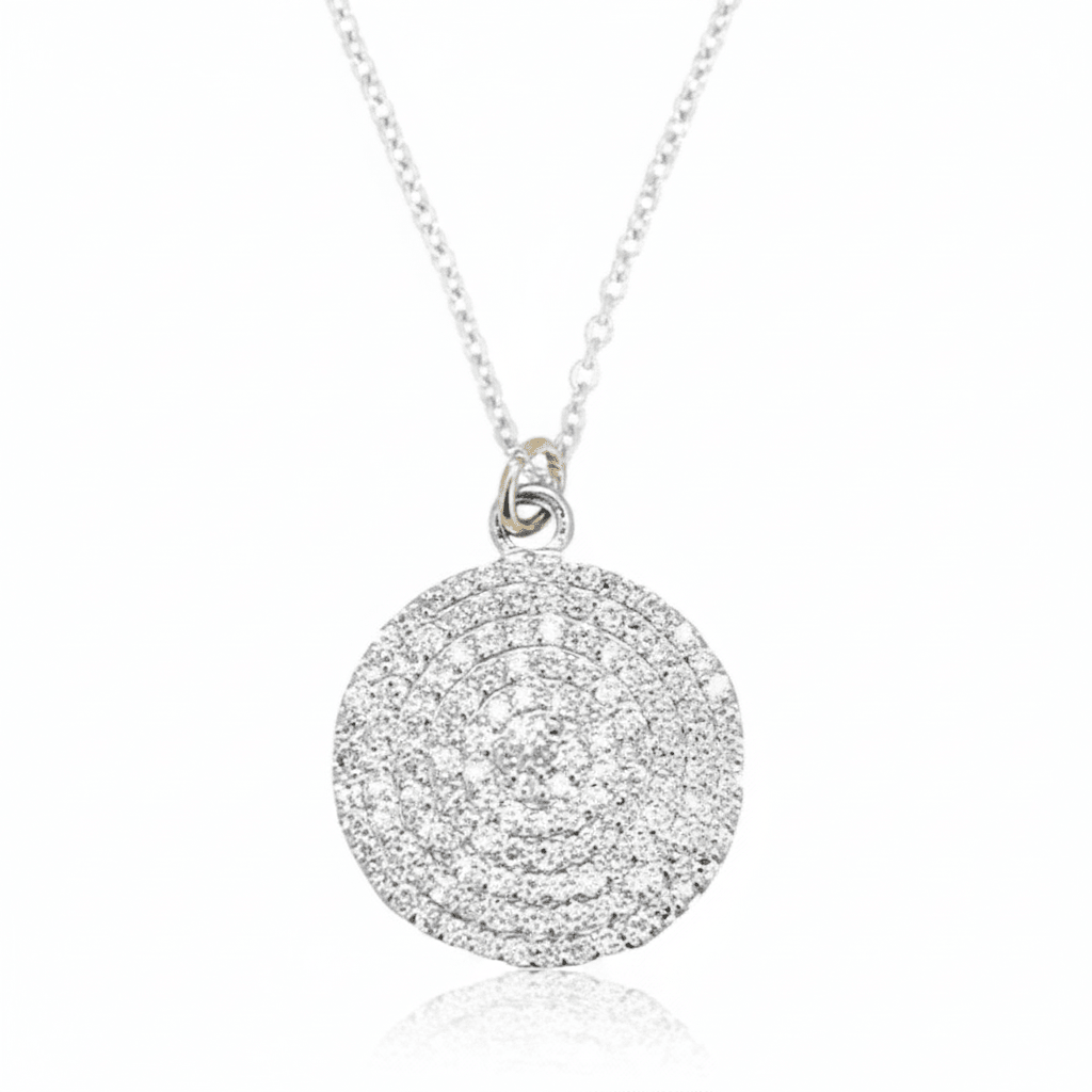 Once in a Blue Moon White Diamond Necklace - Joy Gift Shoppe