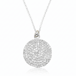 Once in a Blue Moon White Diamond Necklace - Joy Gift Shoppe
