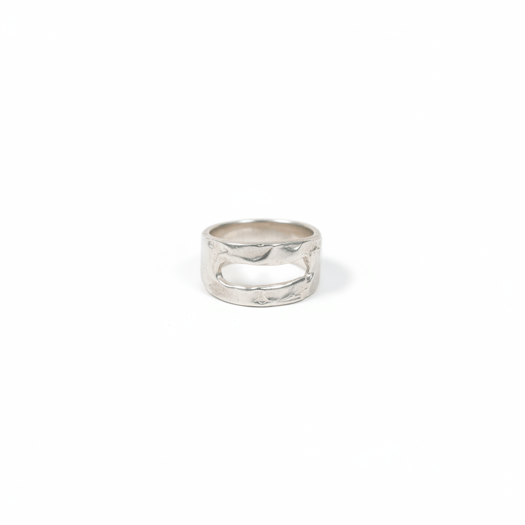 Open Rectangle Ring - Sterling Silver - Joy Gift Shoppe