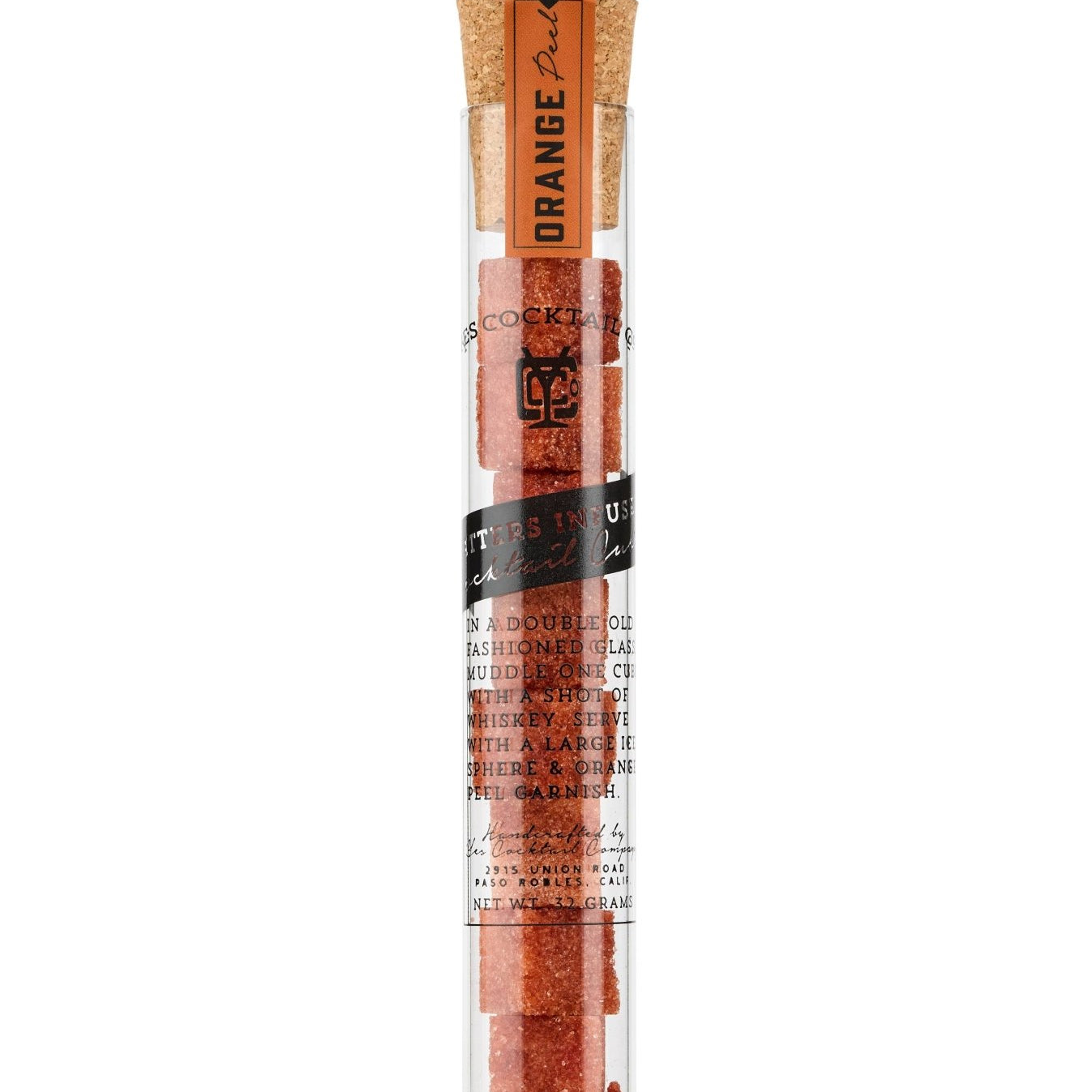 Orange Peel Champagne & Cocktail Bitters Infused Cubes - Joy