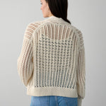 Organic Cotton Open Mesh Cardigan - Joy