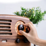 Original Ⅱ Retro Wooden AM/FM Radio Bluetooth Speaker: Brown - Joy
