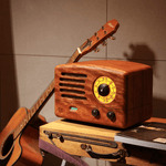 Original Ⅱ Retro Wooden AM/FM Radio Bluetooth Speaker: Brown - Joy