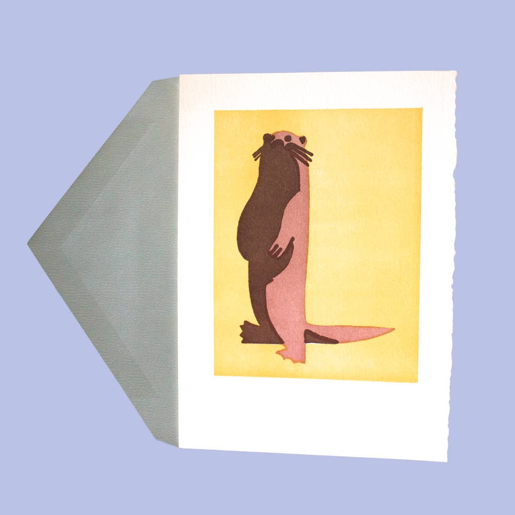 Otter Greeting Card - Joy