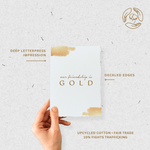Our Friendship is Gold | Foil Greeting Card - Joy