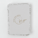 "Over The Moon For You" Flat Greeting Card - Joy Gift Shoppe