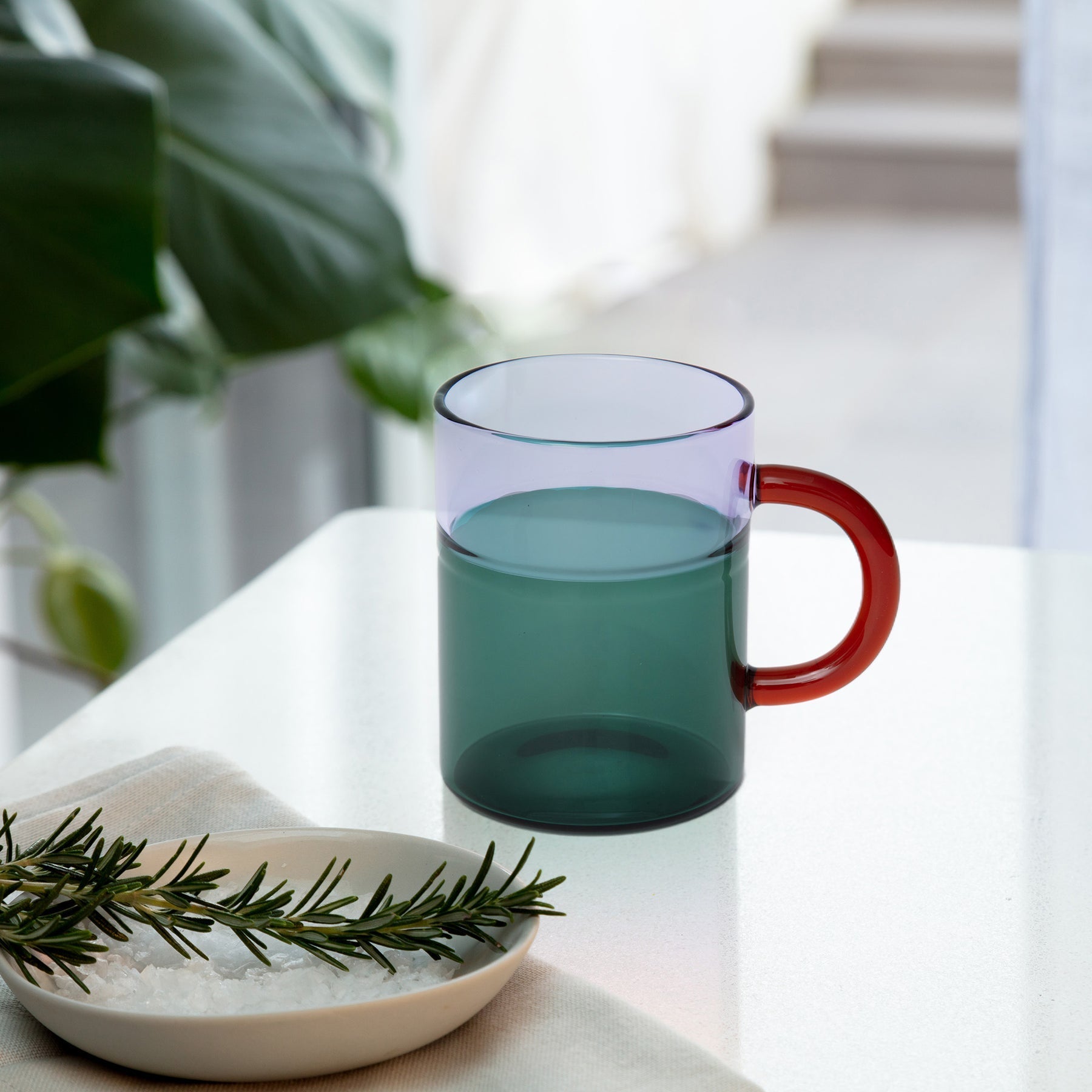 Pablo Glass Mug - Teal - Joy