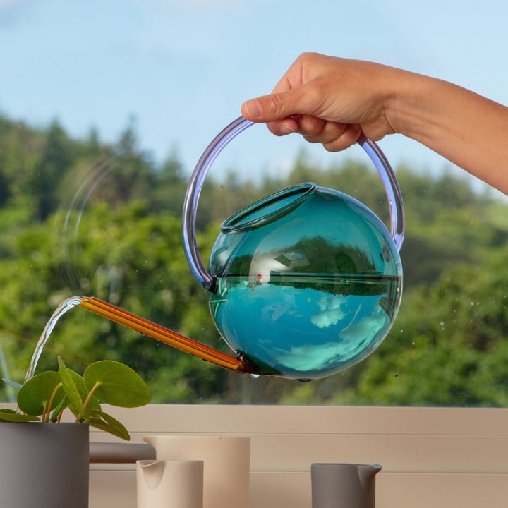 Pablo Glass Watering Can - Joy