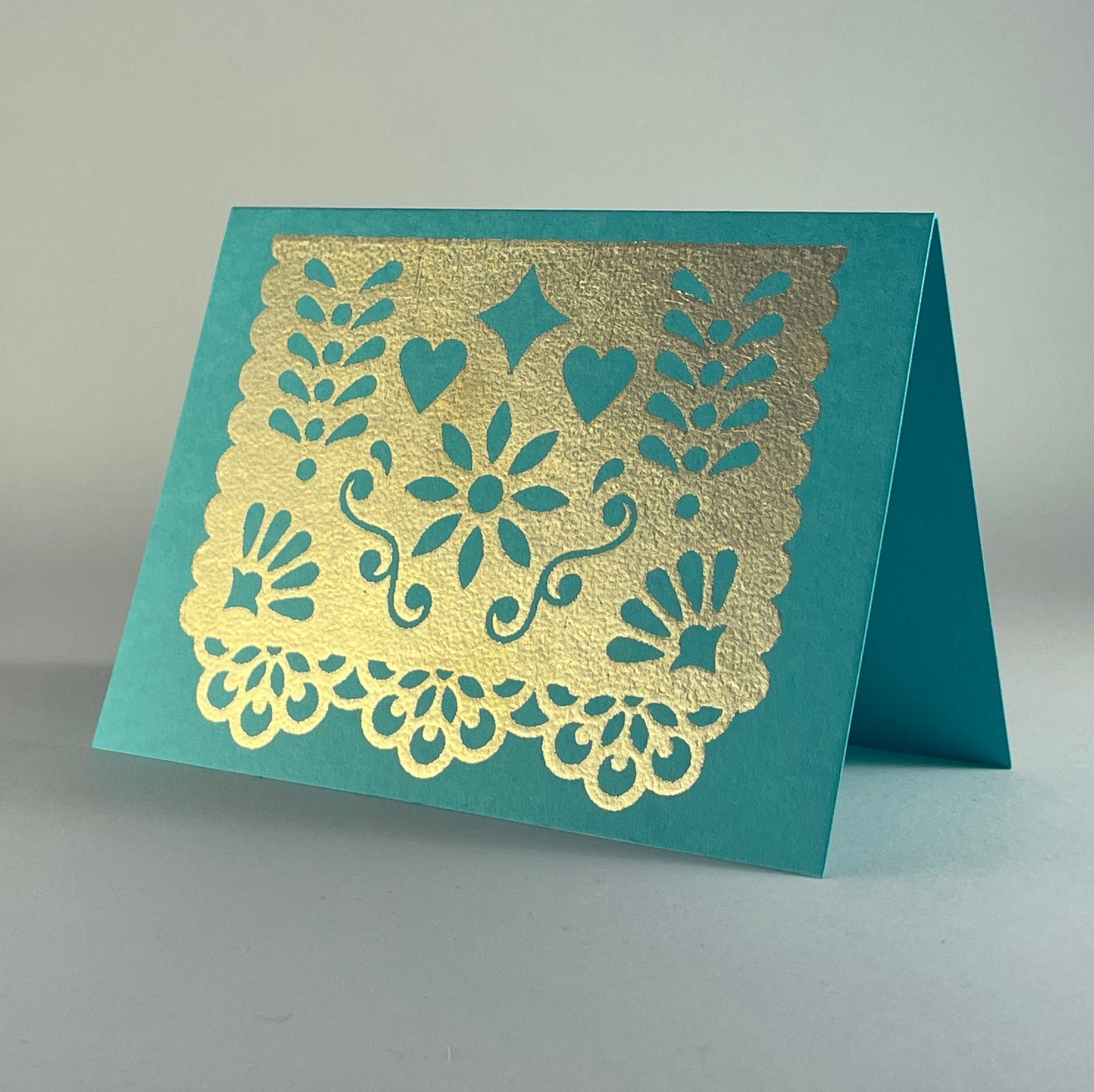 Papel Picado on Blue Raspberry - Joy Gift Shoppe