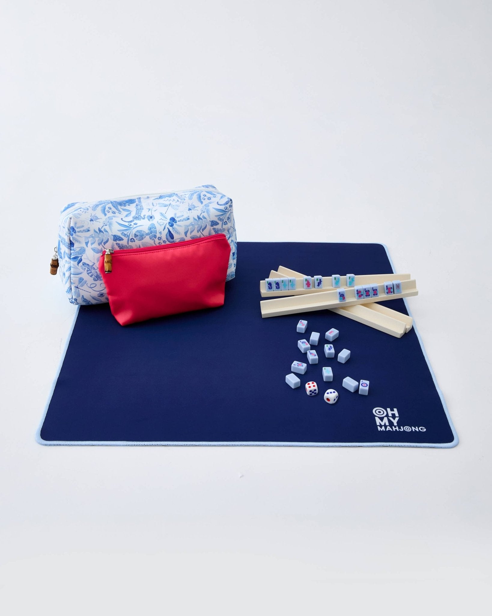 Parisian Blue Mahjong Travel Set - Joy