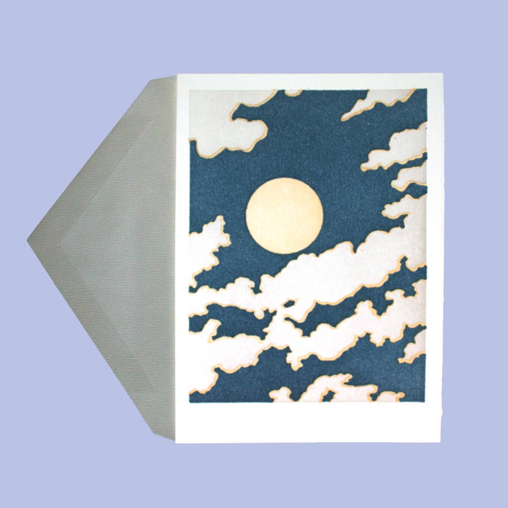 Partly Cloudy Greeting Card - Joy