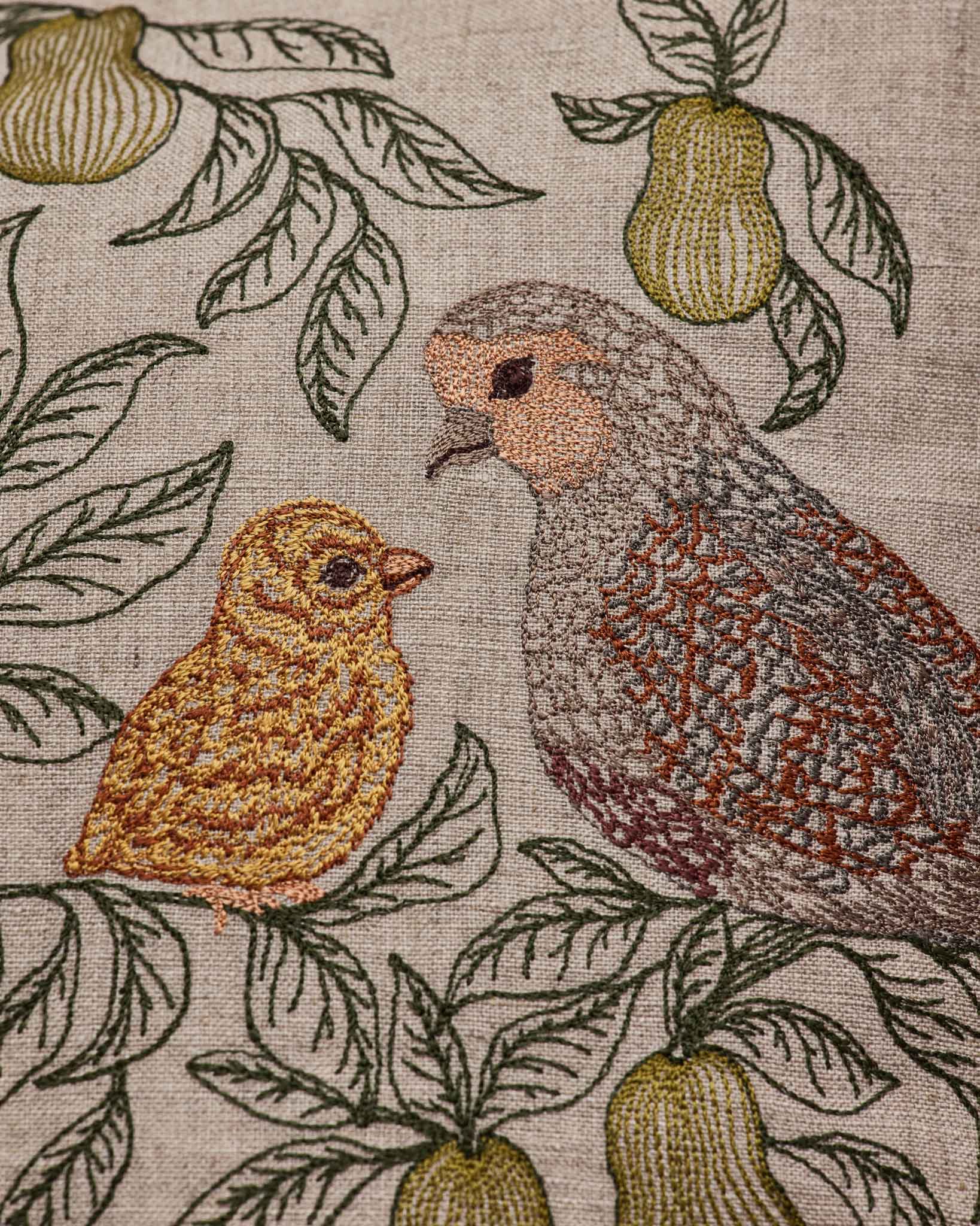 Partridge in a Pear Tree Pillow - Joy Gift Shoppe