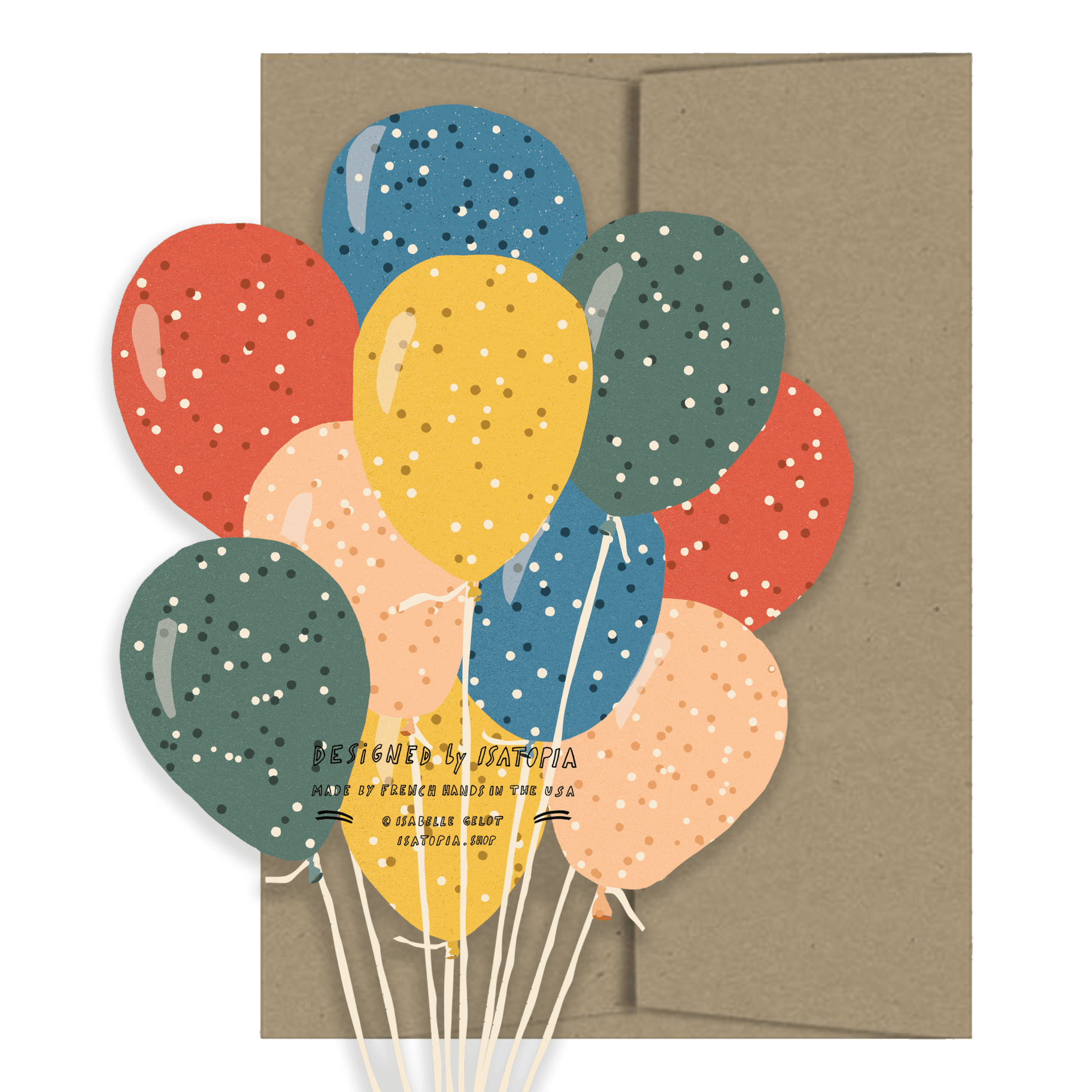 Party Balloons Card - Joy