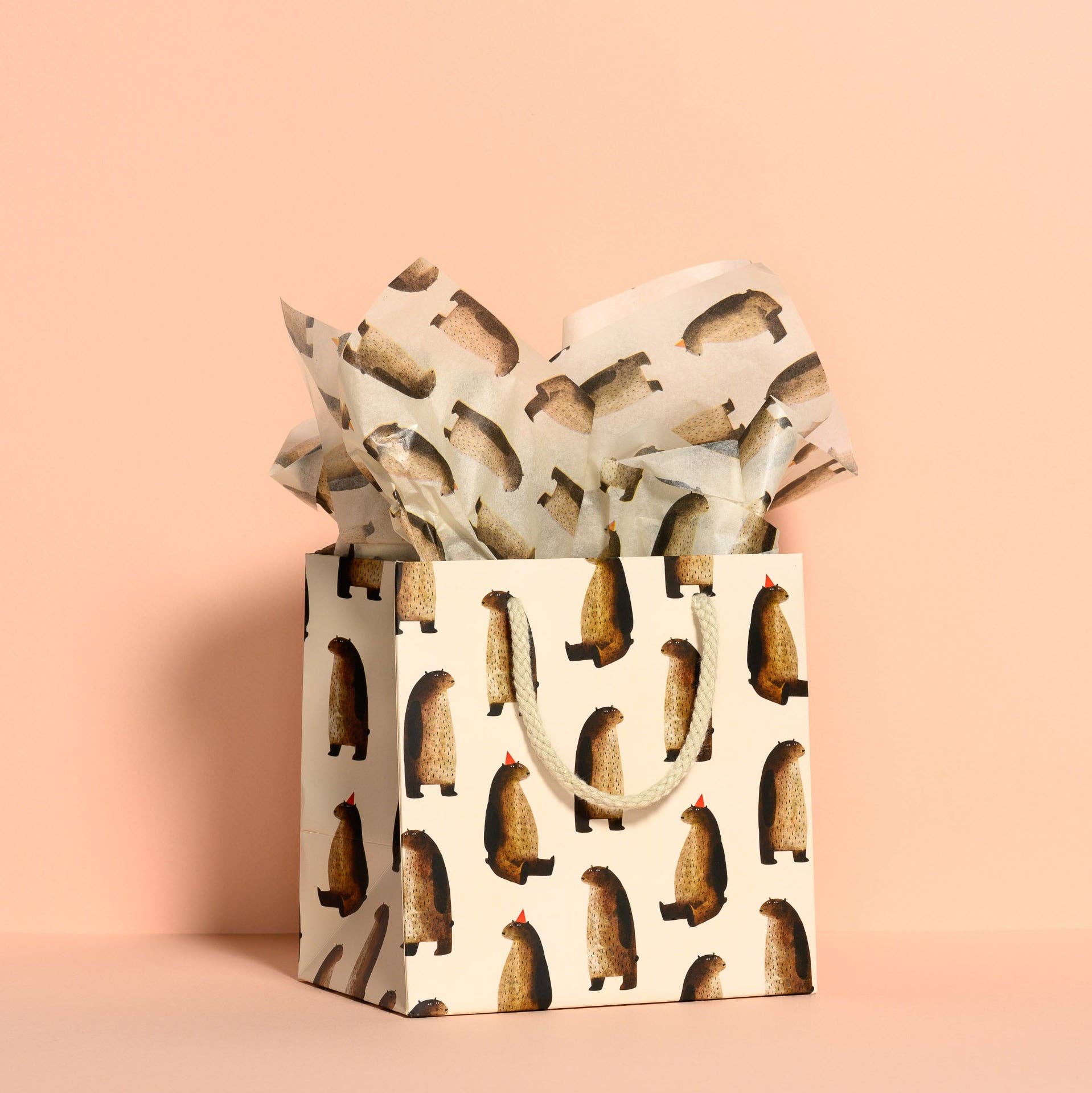 Party Bear Tissue Paper: 5 Sheets - Joy