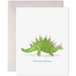 Partysaurus Card | Kids Birthday Dinosaur Greeting Card - Joy