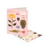 Pastel Blossoms Thank You Card - Blush - Joy