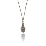 Pave Diamond Hamsa, Silver - Joy Gift Shoppe