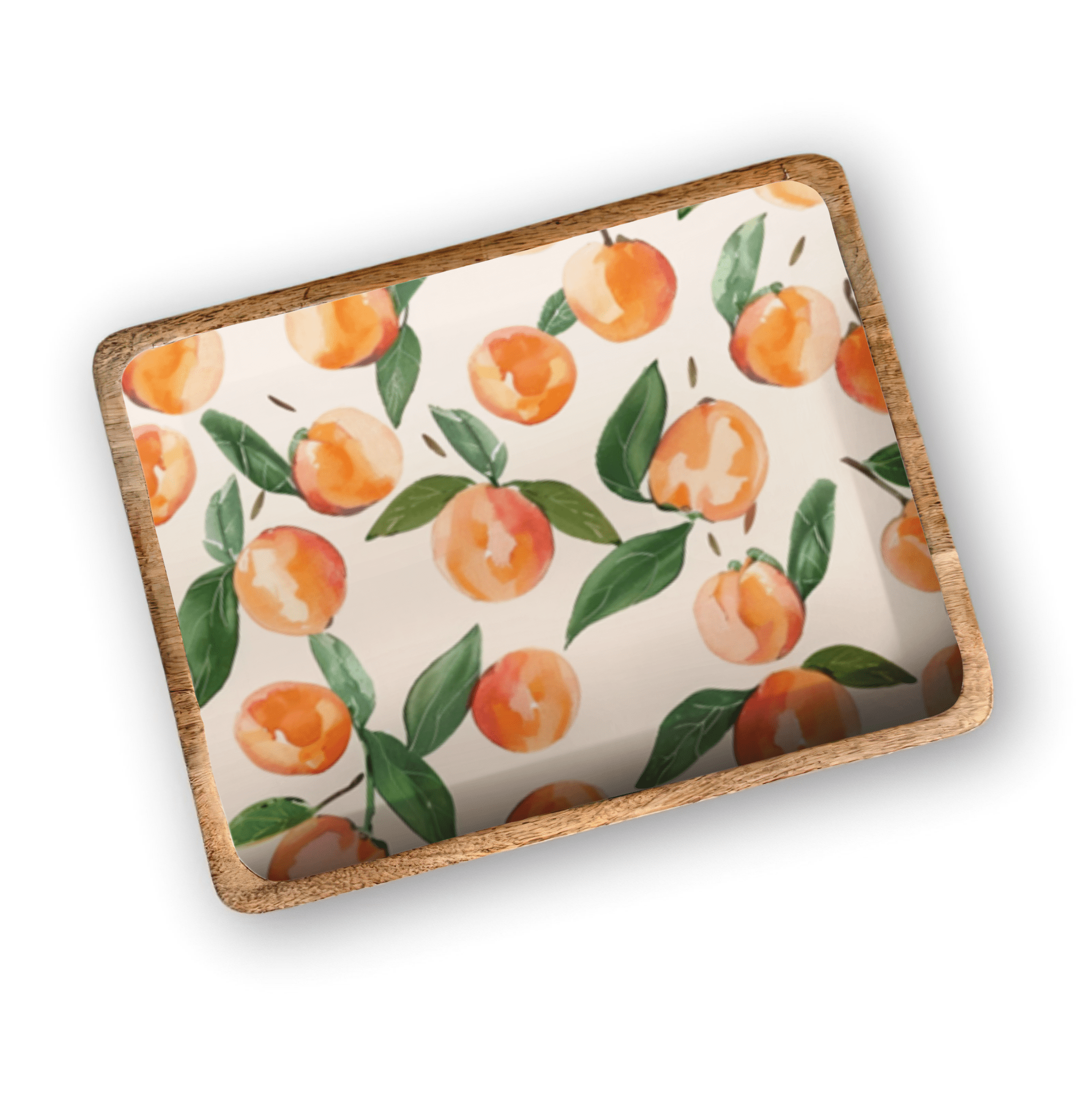 Peaches 13"x17" Decorative Tray - Joy