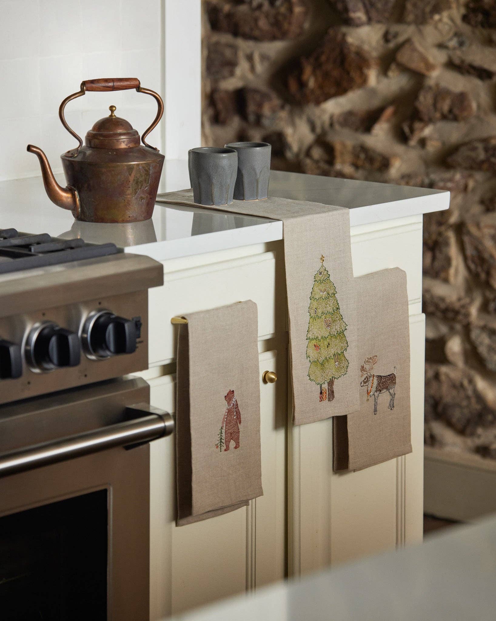 Peek a Tree Tea Towel - Joy Gift Shoppe