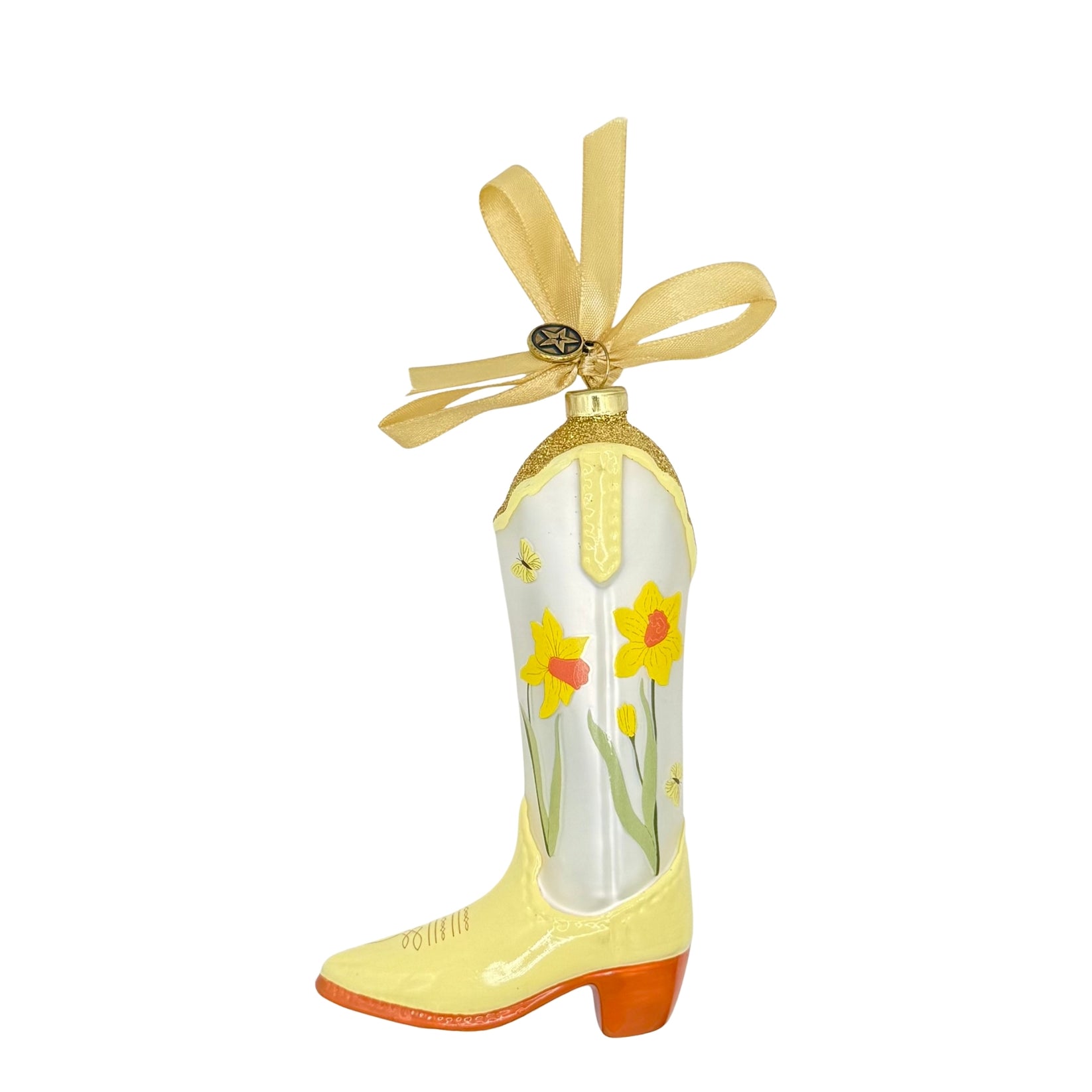 Petite Paloma Maes Daffodil Boot Ornament - Joy