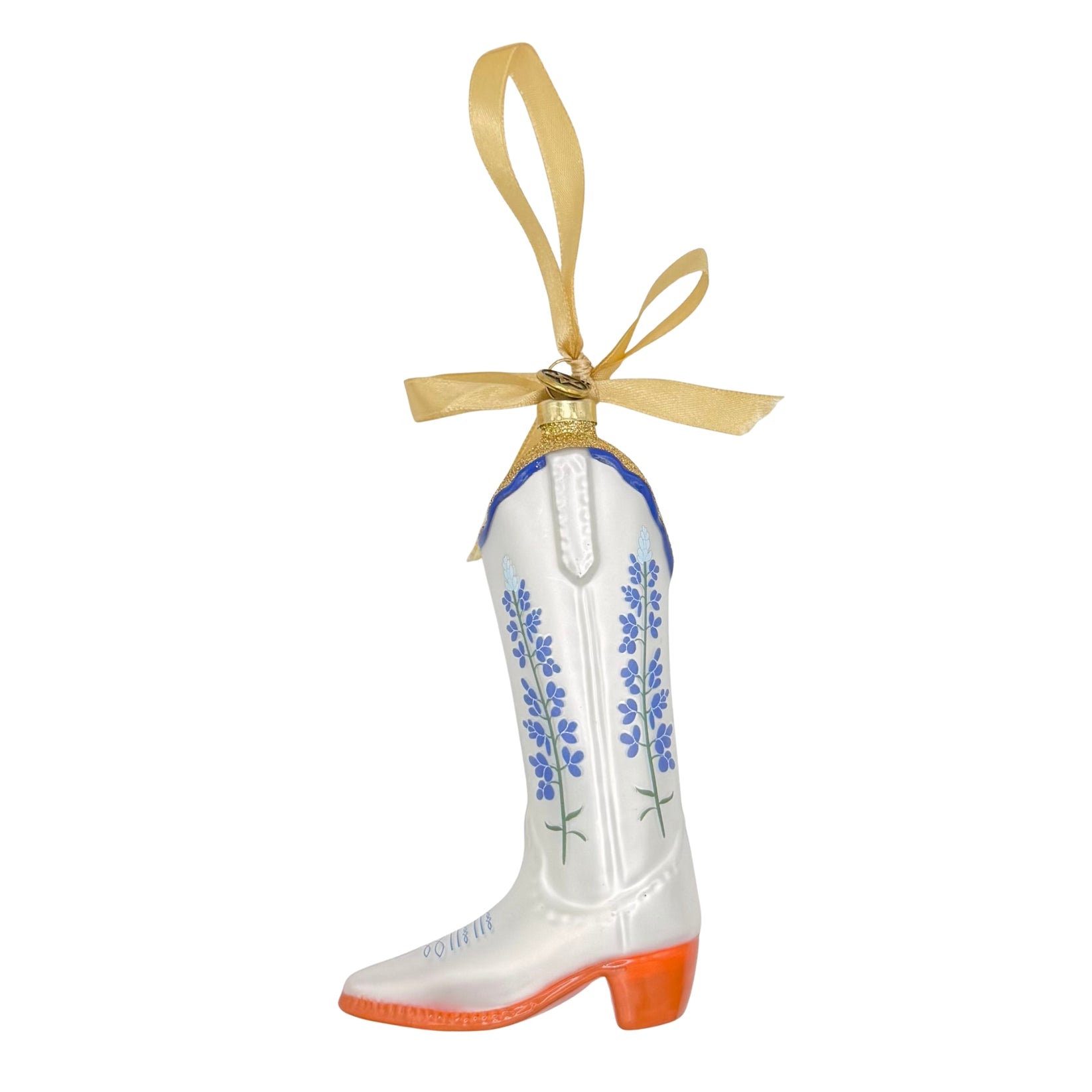 Petite Paloma Quinn Bluebonnet Boot Ornament - Joy
