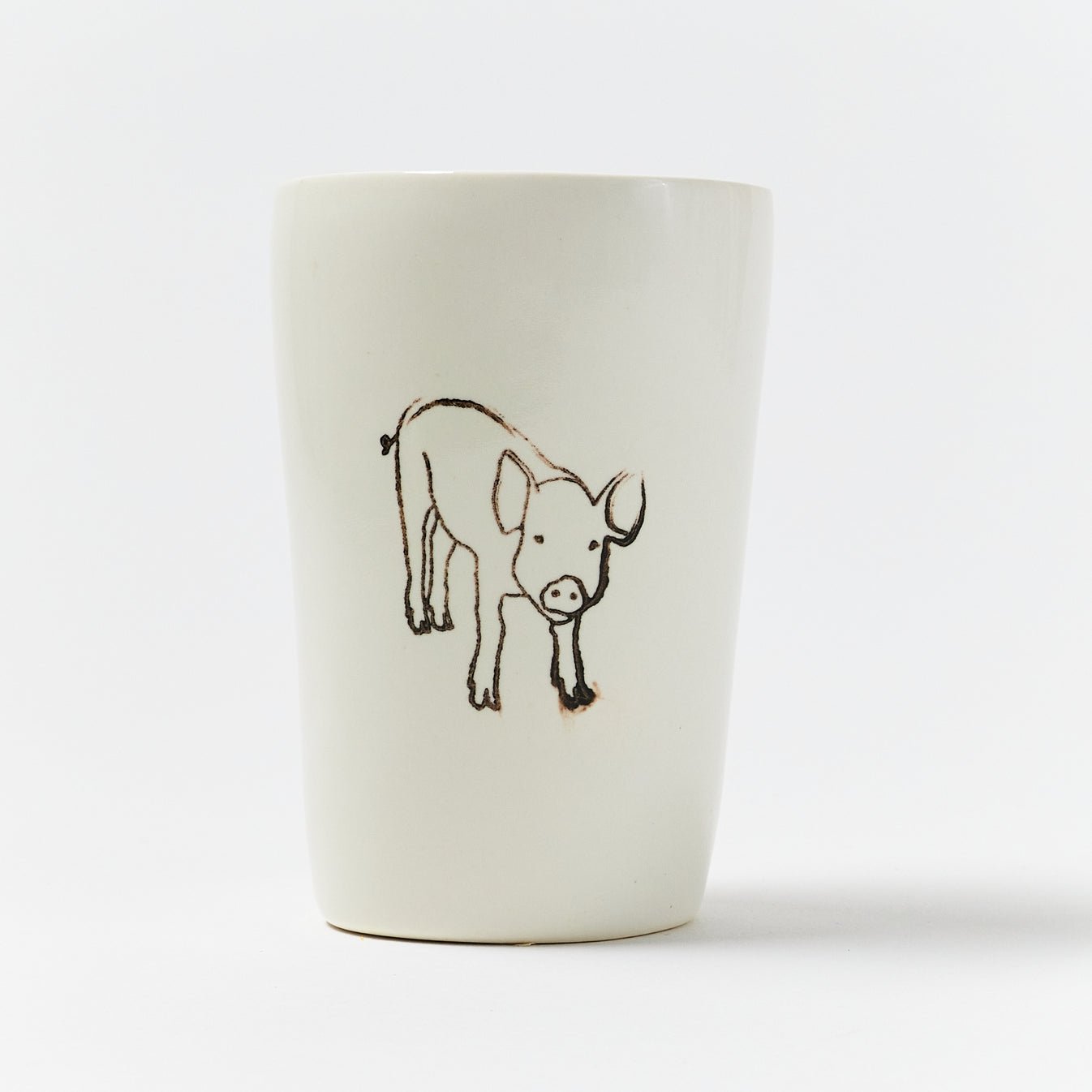 Pig Small Porcelain Tumbler - Joy