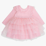 Pink Flutter Tulle LS Twirl Dress | 7Y - Joy