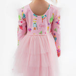 Pink Sugarplum Dreams Flutter Tulle LS Twirl Dress | 12 - 18M - Joy