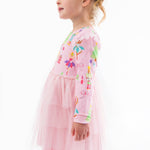 Pink Sugarplum Dreams Flutter Tulle LS Twirl Dress | 12 - 18M - Joy