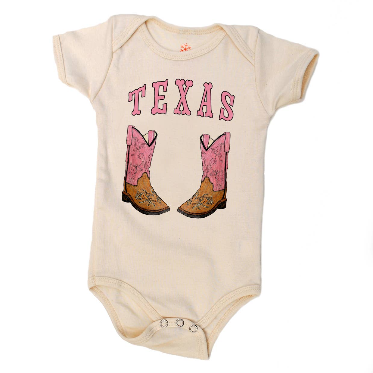 Pink Texas Boots Onesie - Joy Gift Shoppe