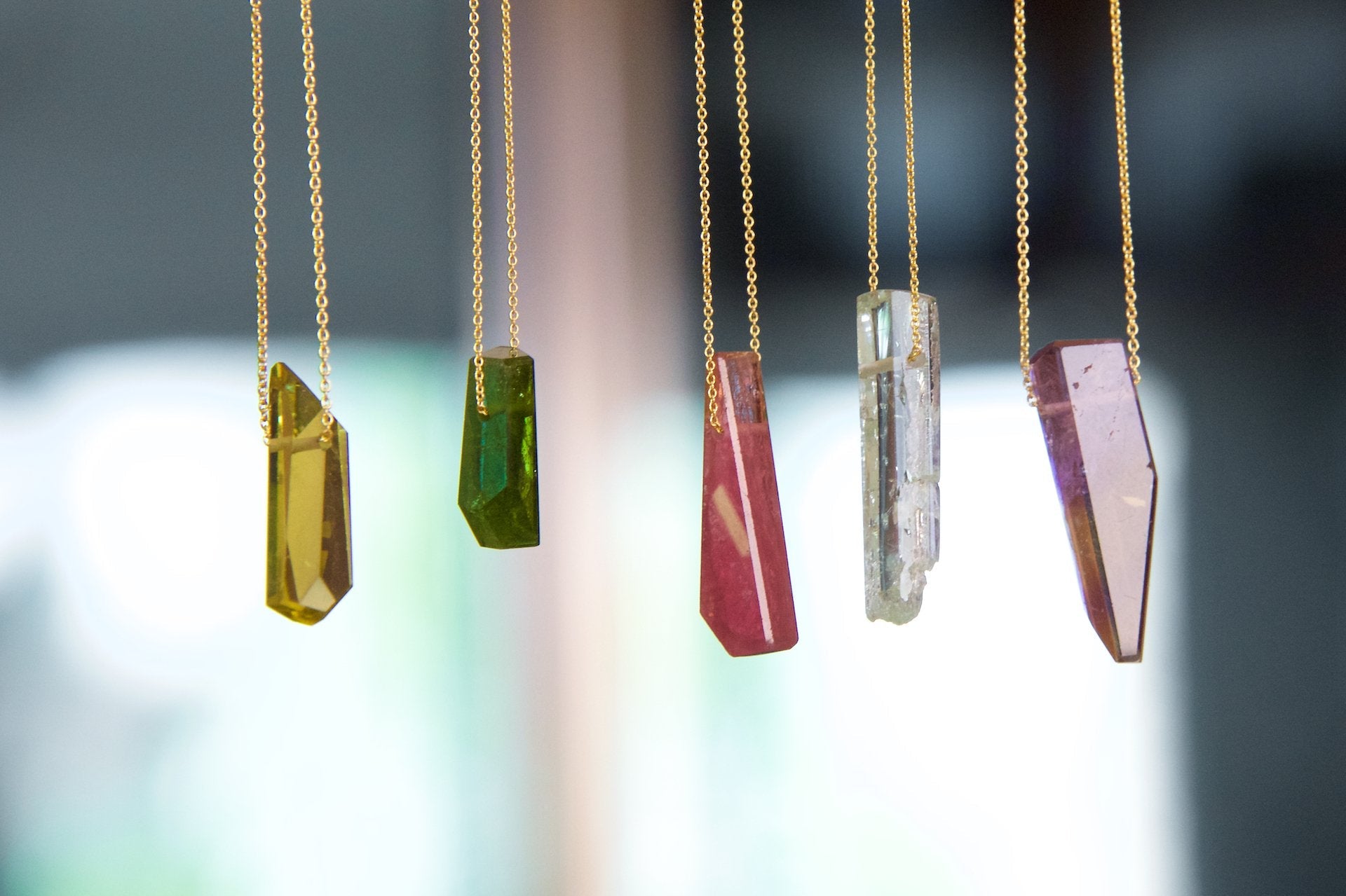 Pink Tourmaline/14K Chain - Joy Gift Shoppe