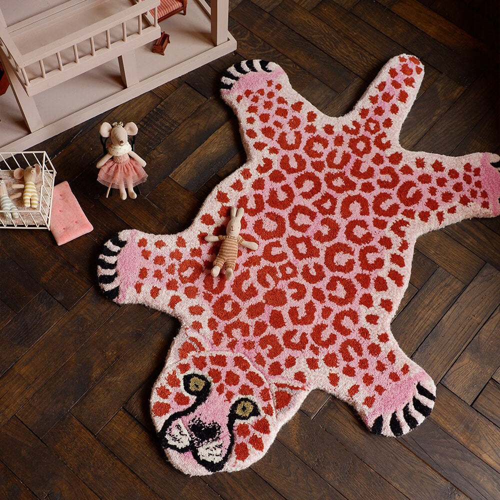 Pinky Leopard Rug - Joy