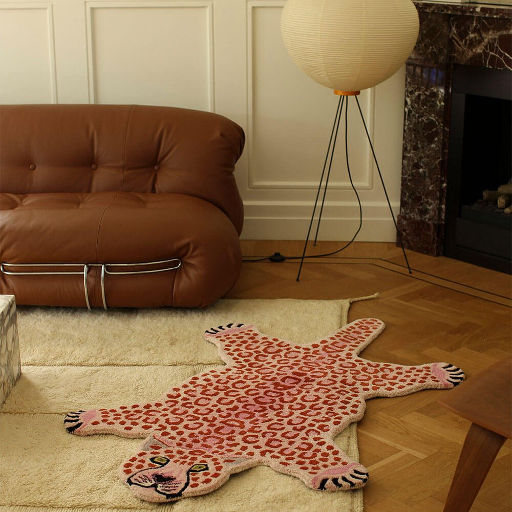 Pinky Leopard Rug - Joy