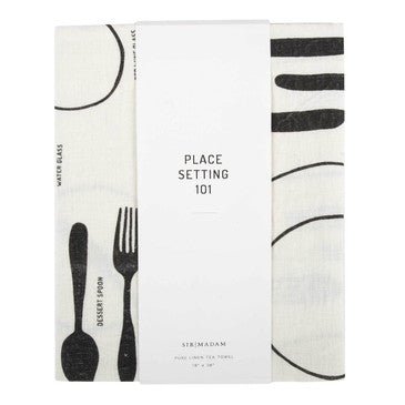 Place Setting 101 Pure Linen Tea Towel - Joy