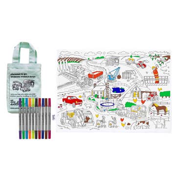 Placemats to Go - Working Wheels - Joy