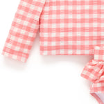 Pomegranate Gingham L/S Rashie Set - Joy Gift Shoppe