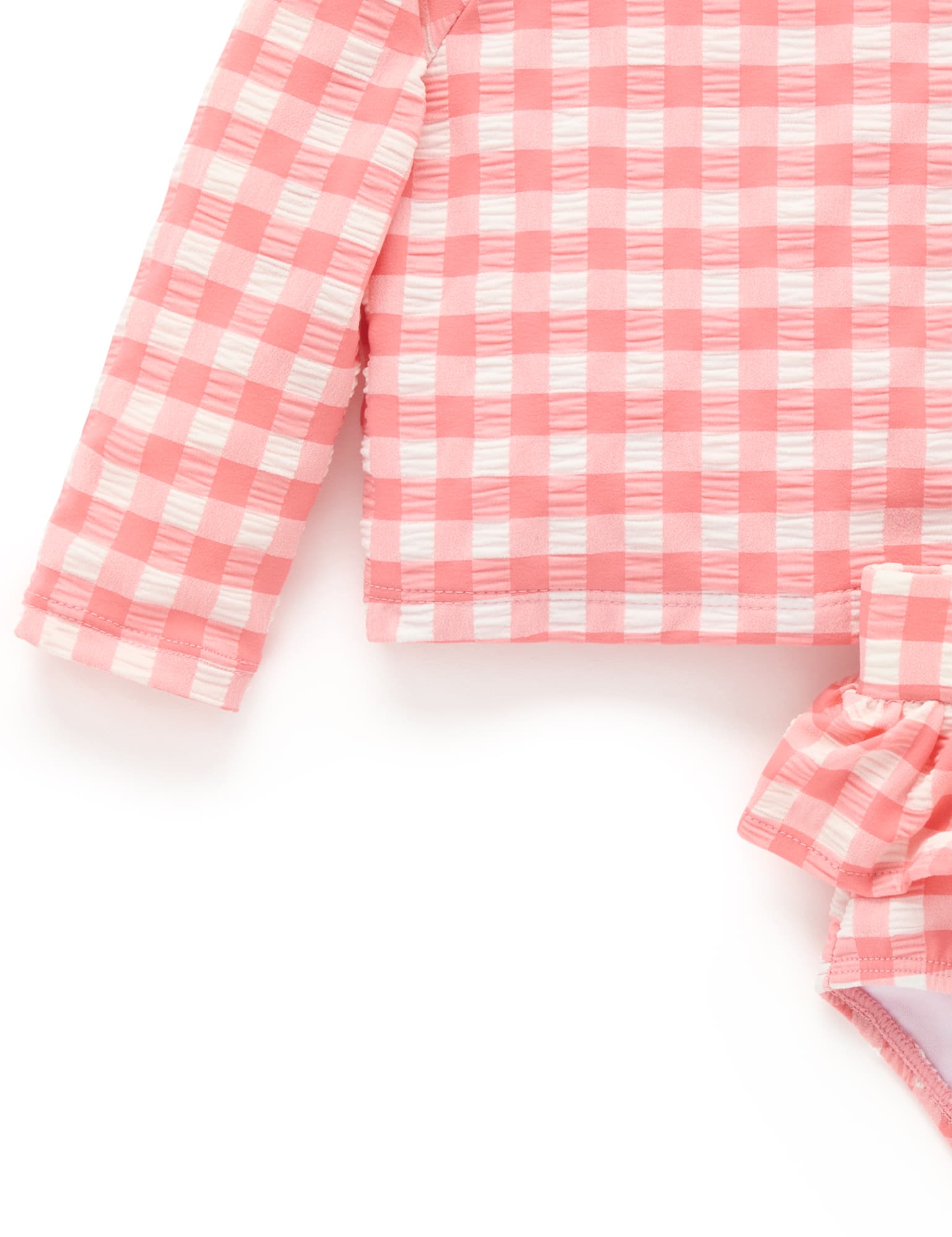 Pomegranate Gingham L/S Rashie Set - Joy Gift Shoppe