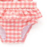 Pomegranate Gingham L/S Rashie Set - Joy Gift Shoppe