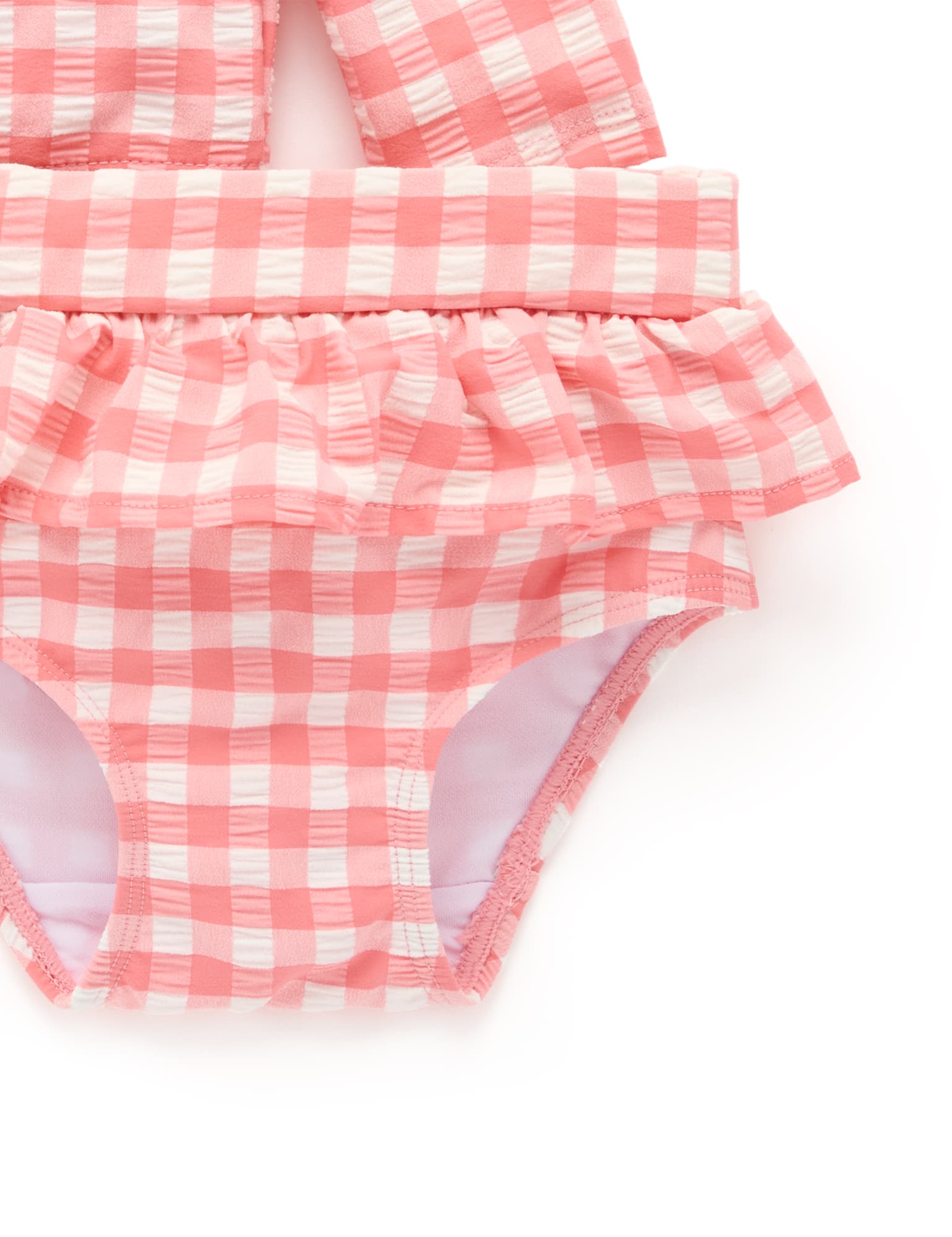 Pomegranate Gingham L/S Rashie Set - Joy Gift Shoppe