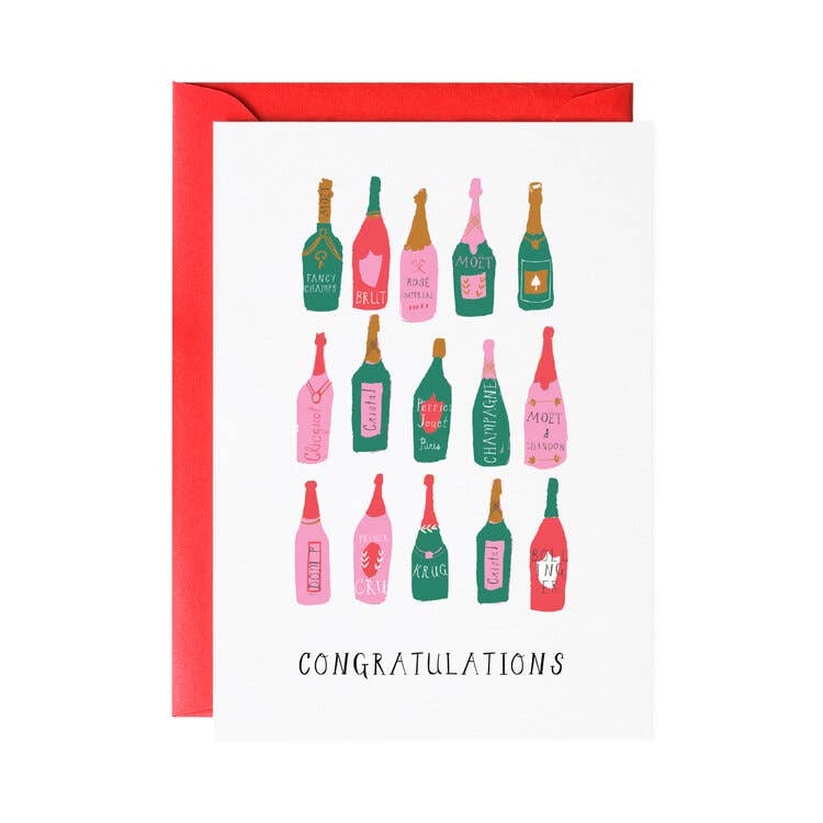 Pop the Bubbly! - Congrats Greeting Card - Joy