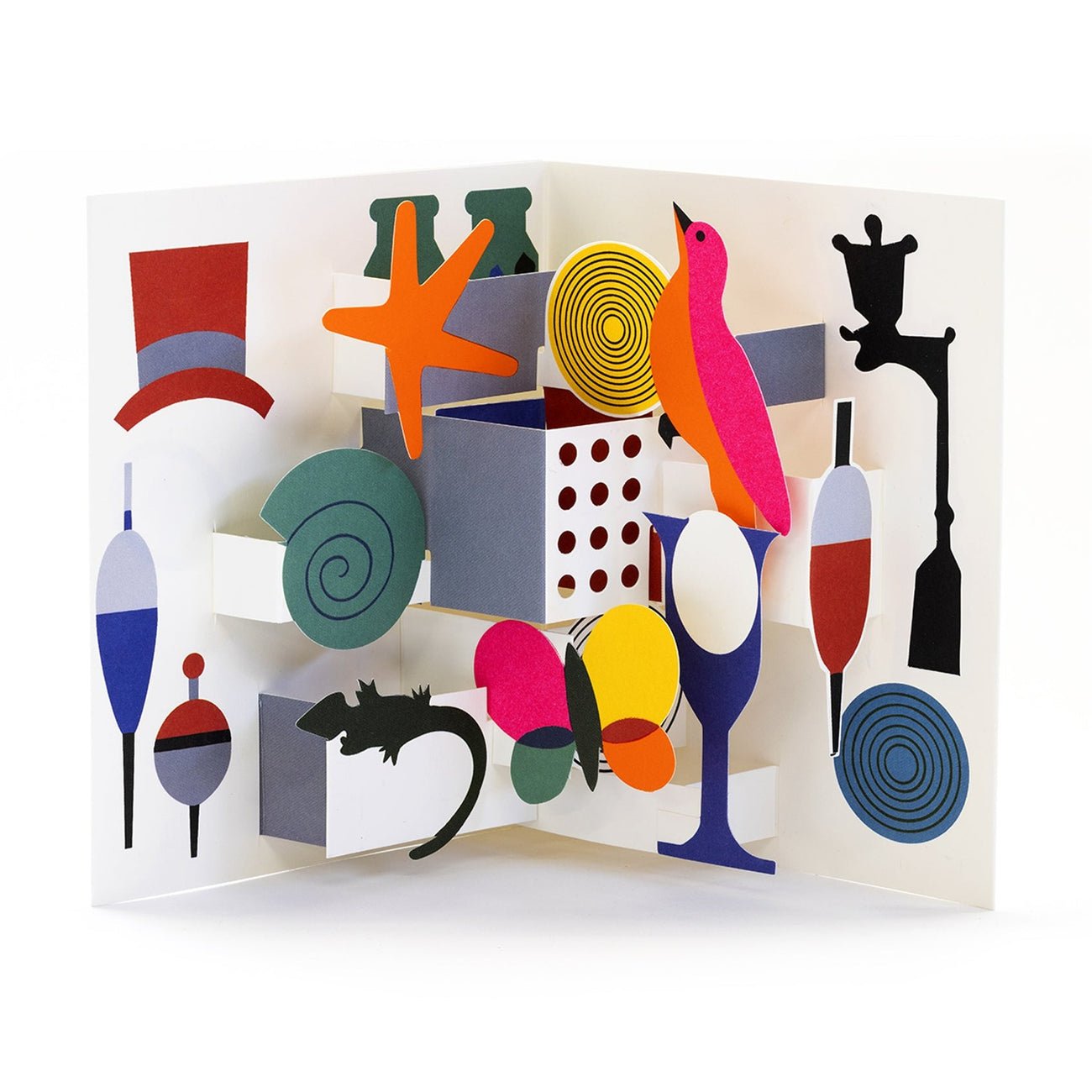 Pop up Composition with Yelllow by Gerard Le Monaco - Joy