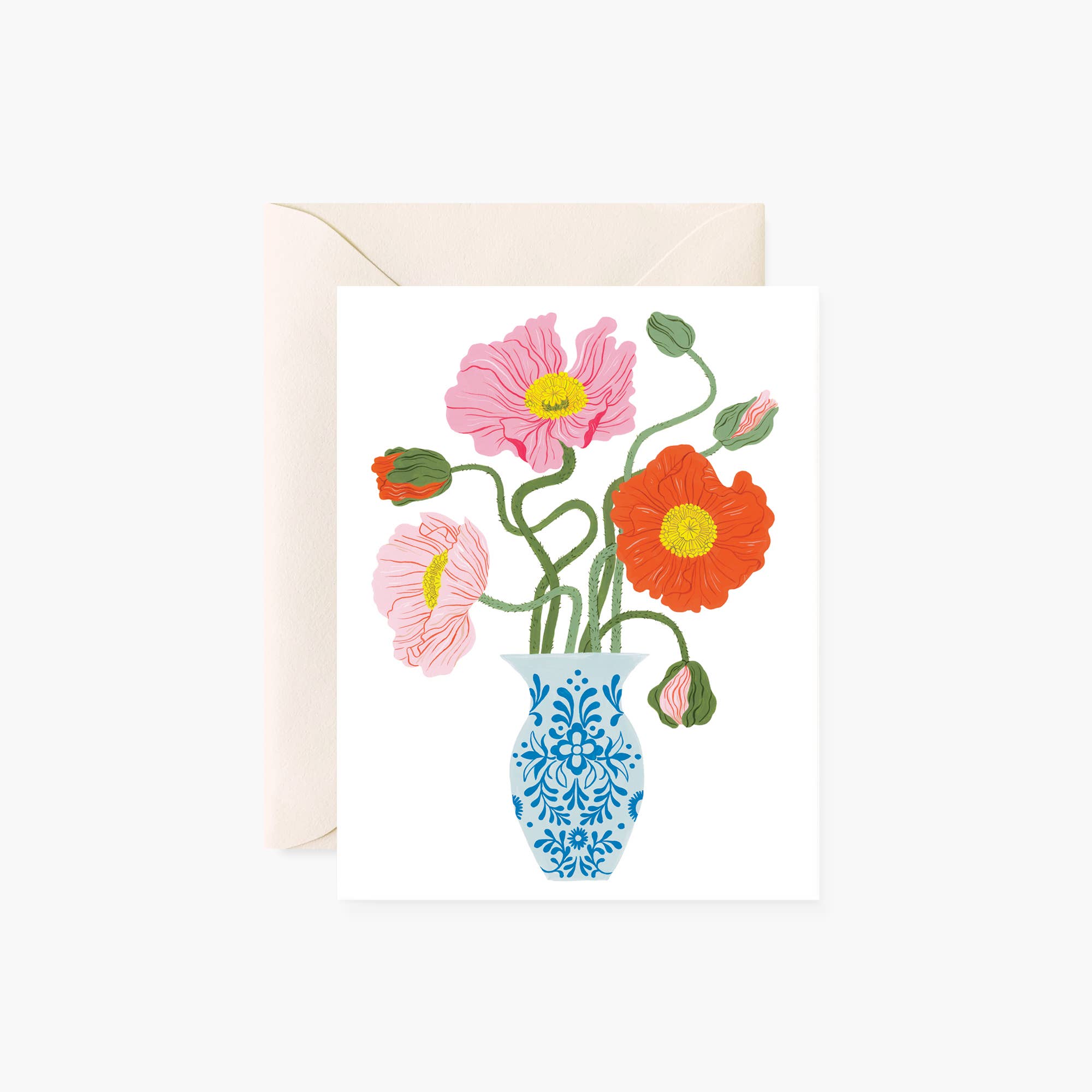 POPPY VASE | Greeting Card - Joy