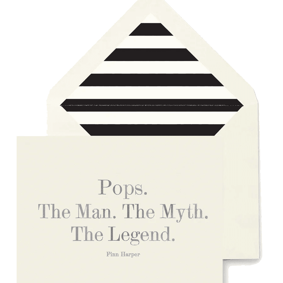 Pops. The Man. The Myth. The Legend. - Joy