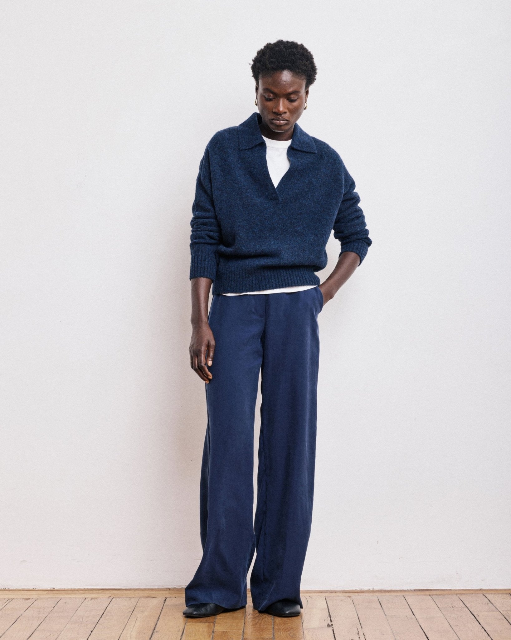 POSITANON Navy Pants - Joy